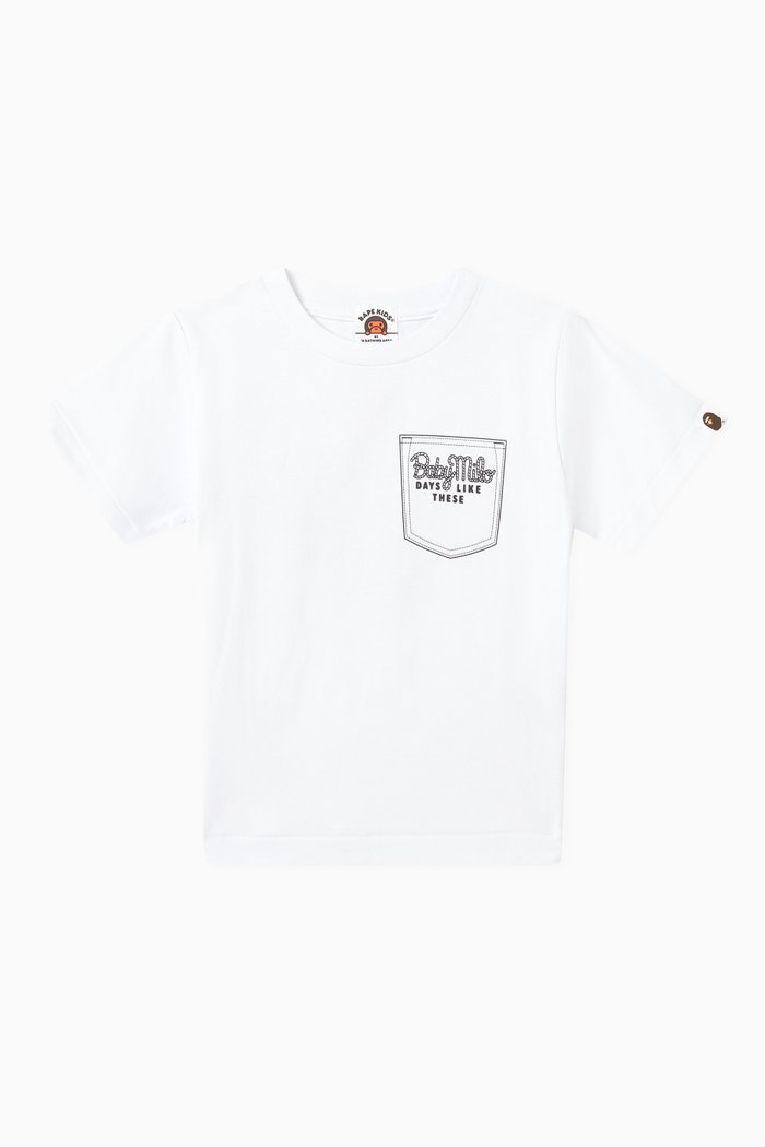 

Baby Milo Pocket-print T-shirt in Cotton-jersey, White