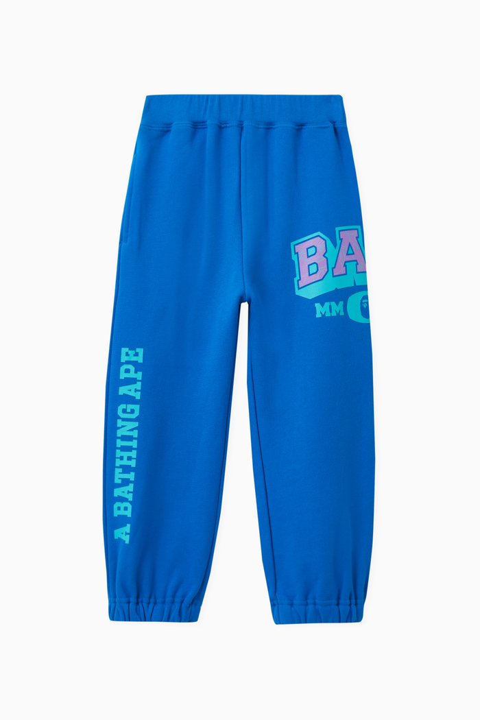

Logo-print Sweatpants in Cotton-fleece, Blue