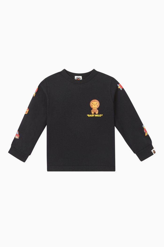

Baby Milo Long-sleeve T-shirt in Cotton-jersey, Black