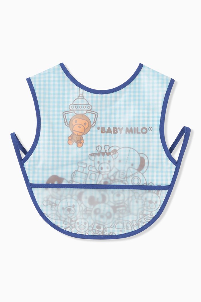 

Baby Milo UFO Game Food Bib in Cotton-blend, Neutral