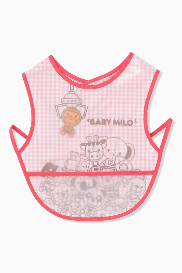 

Baby Milo UFO Game Food Bib in Cotton-blend, Pink