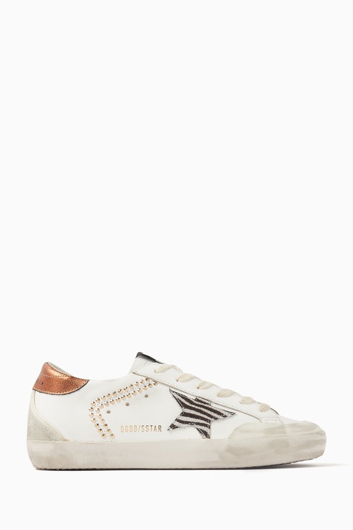 

Superstar Low-top Sneakers in Leather, Brown