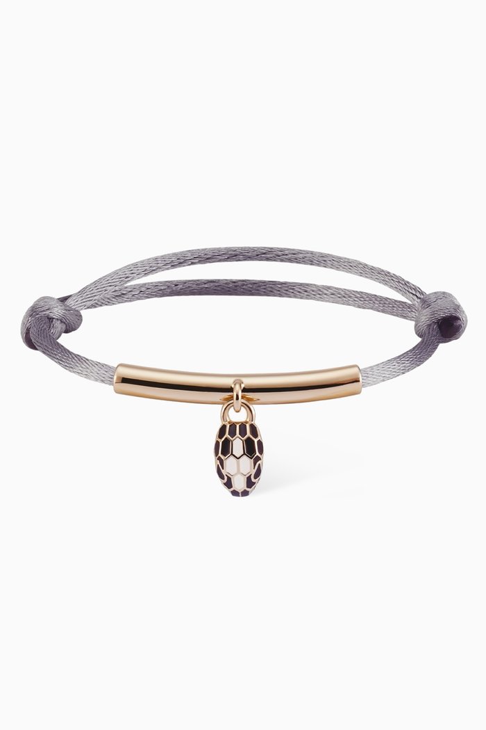 

Serpenti Forever Bracelet in Fabric, Grey