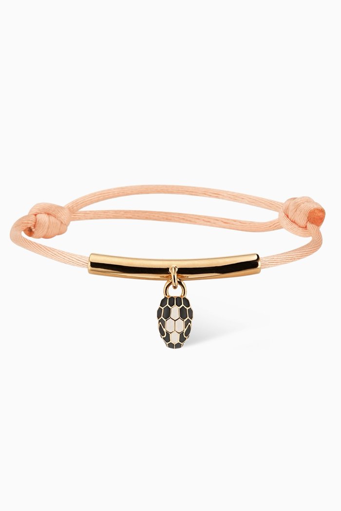 

Serpenti Forever Bracelet in Fabric, Orange