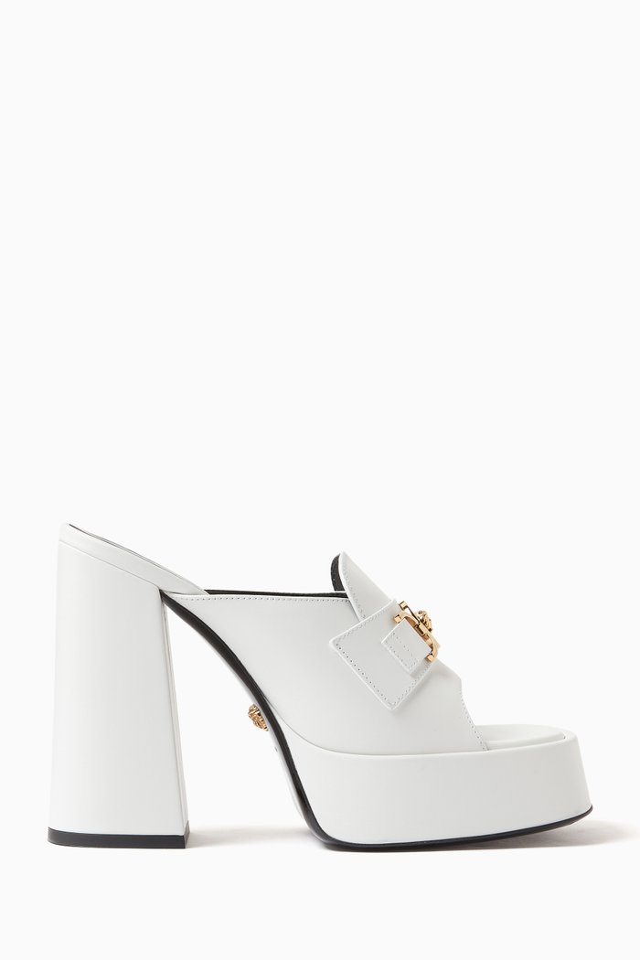 

La Medusa '95 Platform Mules in Calf Leather, Multicolour