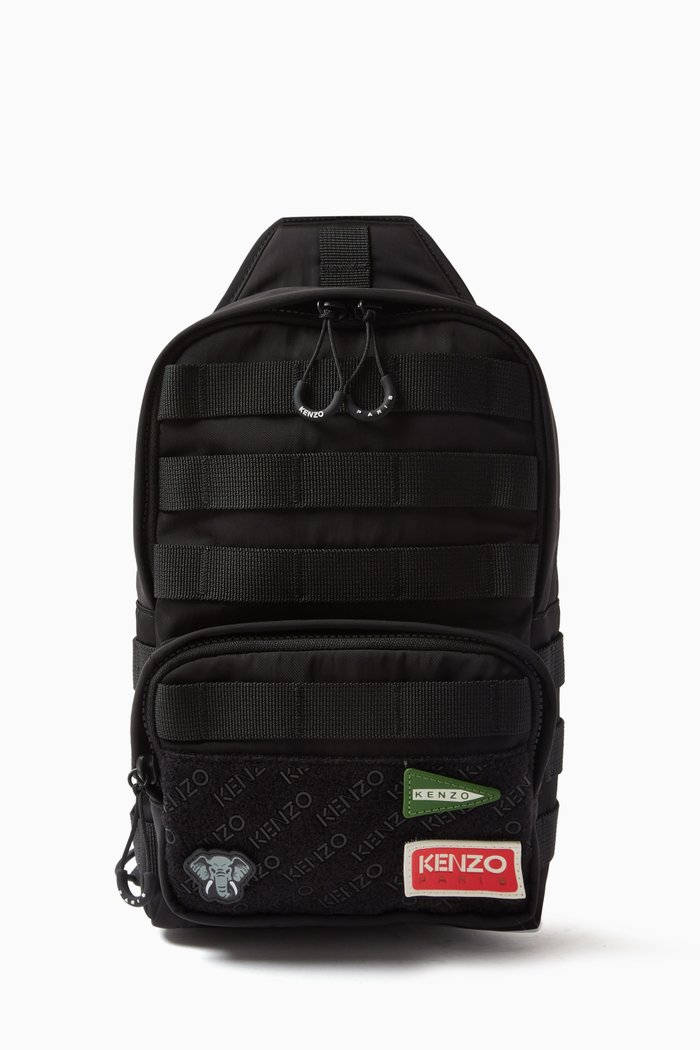 

Jungle One-shoulder Backpack in Nylon, Black