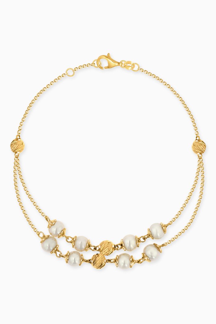 

Kiku Freshwater Pearl Bracelet in 18kt Gold, Yellow