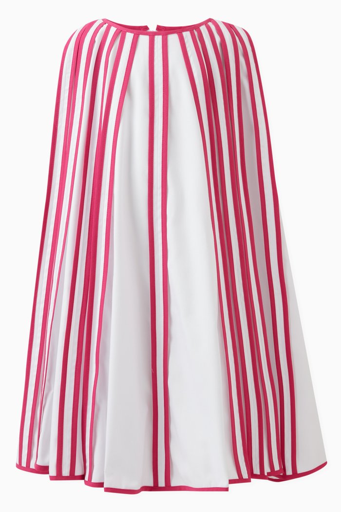 

Kimaya Contrast-trim Dress in Cotton, Pink