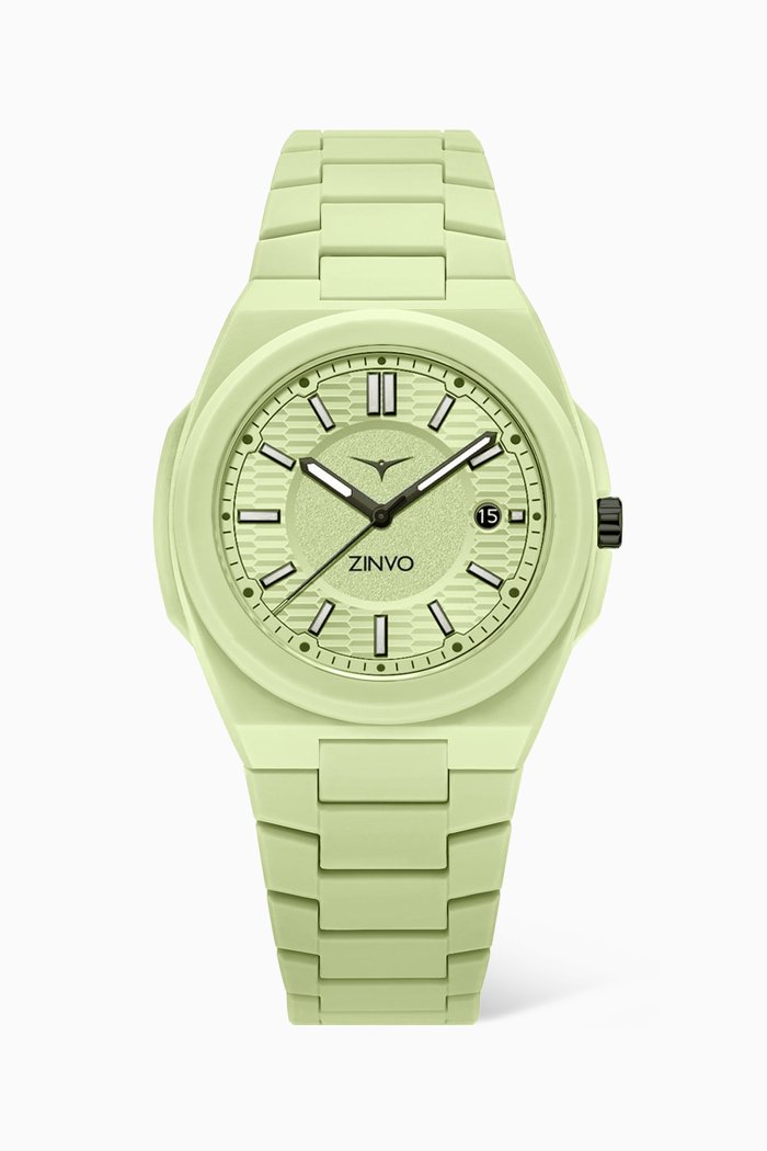 

Aero Rival Quartz Watch in Polycarbon, 42mm, Green