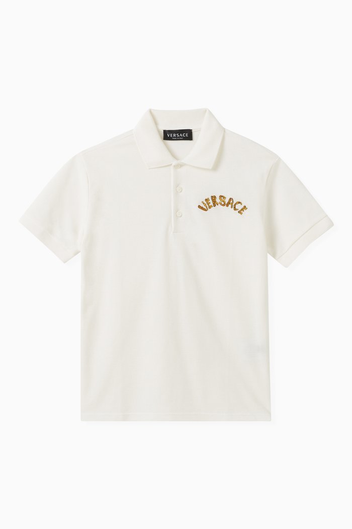 

Logo-embroidered Polo Shirt in Cotton, Multicolour