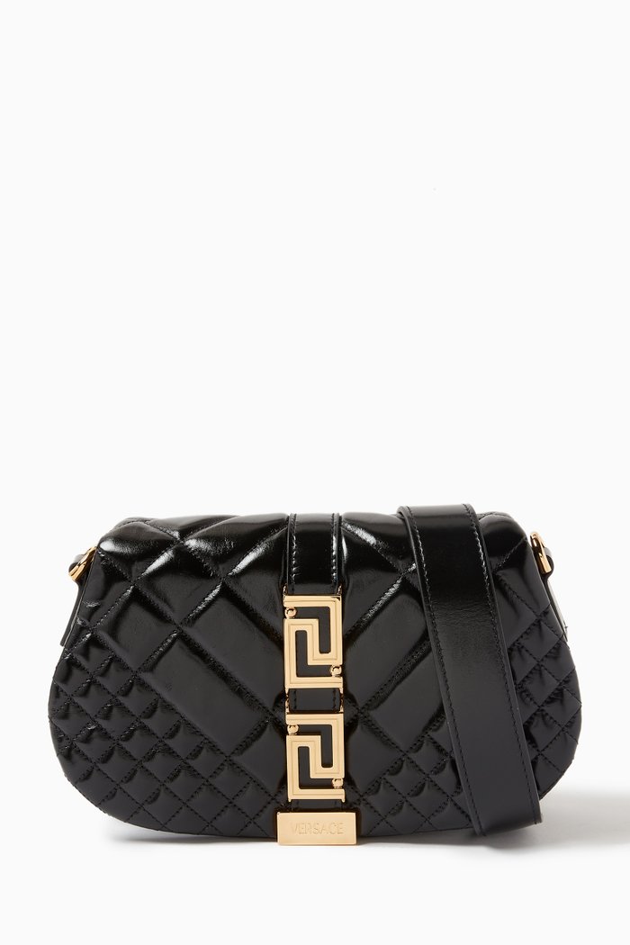 

Greca Goddess Crossbody Bag in Quilted Calf Leather, Multicolour
