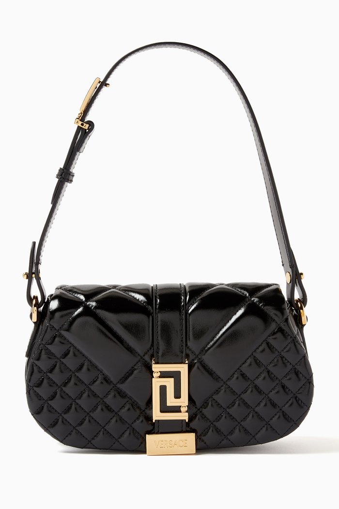 

Mini Greca Goddess Shoulder Bag in Quilted Calf Leather, Multicolour