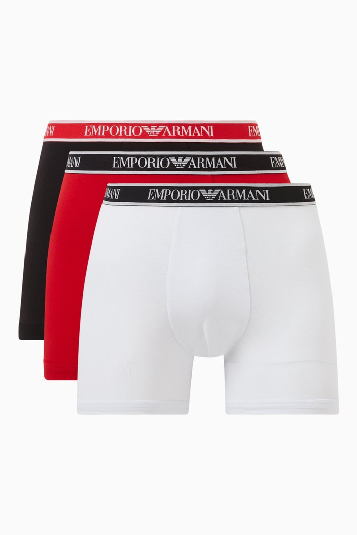 

T39 Logo Boxers in Cotton Stretch, Set of 3, Multicolour