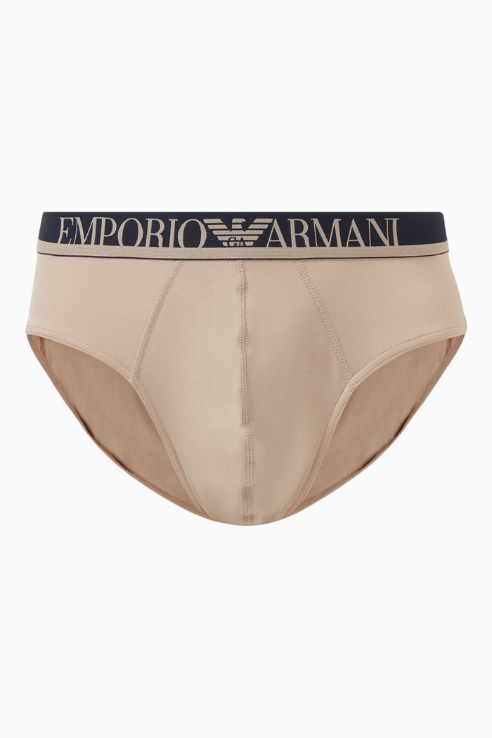 

Core Logo Briefs in Stretch-cotton, Neutral