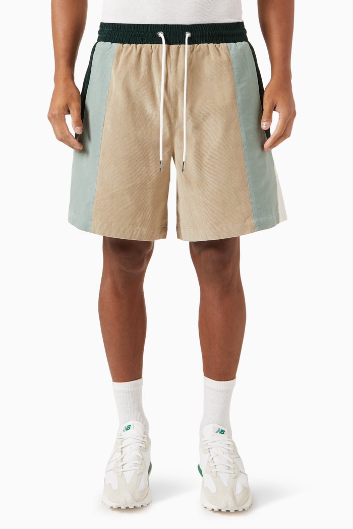 

Micro Cord Turbo Shorts in Cotton, Neutral