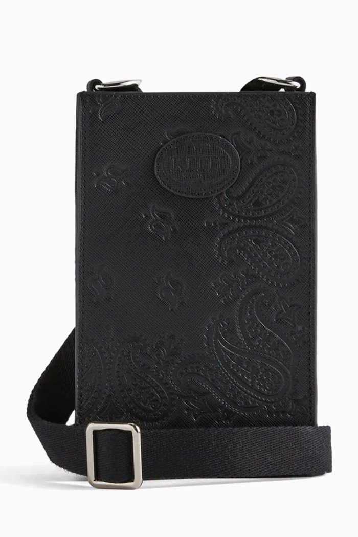 

Mini Paisley Emmett Shoulder Bag in Leather, Black