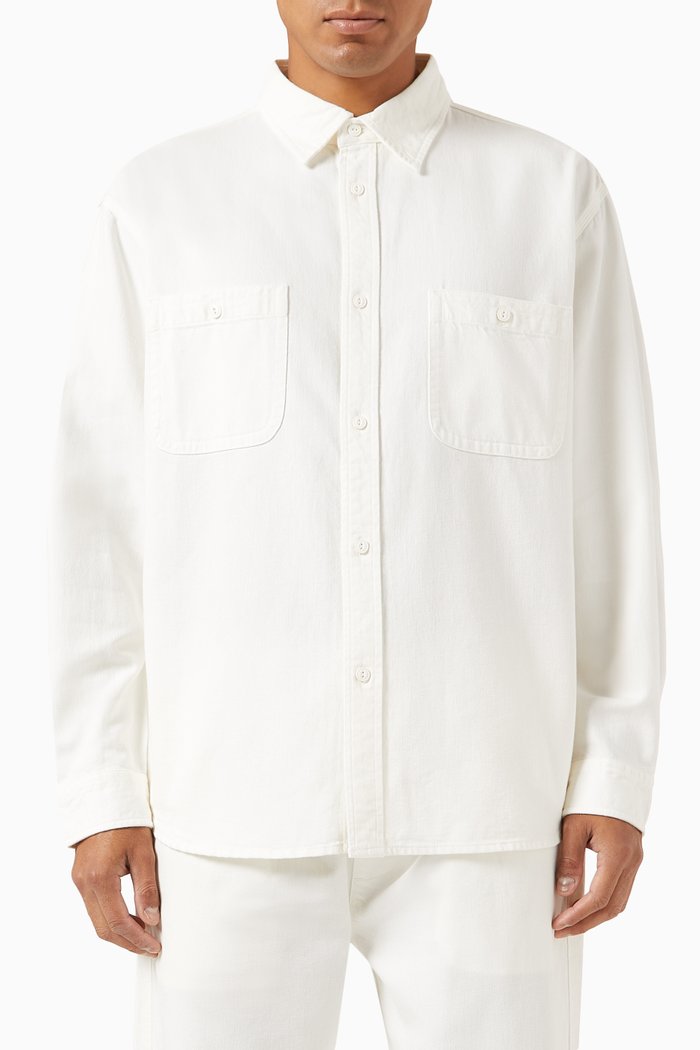 

Apollo Shirt in Denim, White