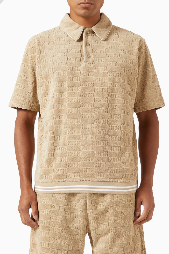 

Graham Polo in Cotton-blend Terry, Neutral