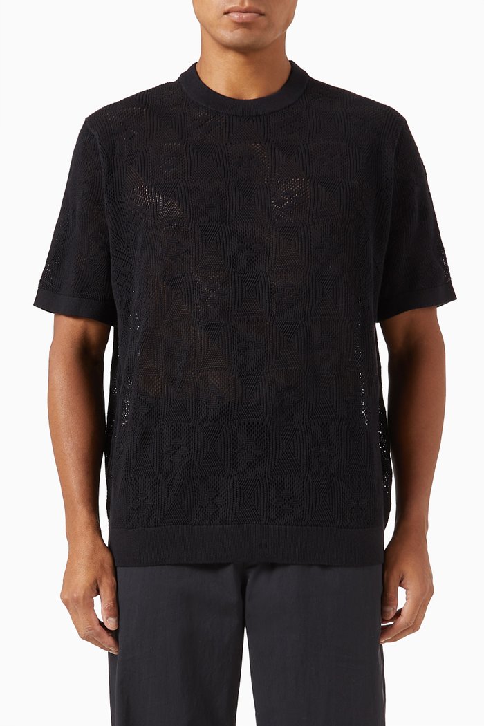 

Tilden Crochet T-shirt, Black