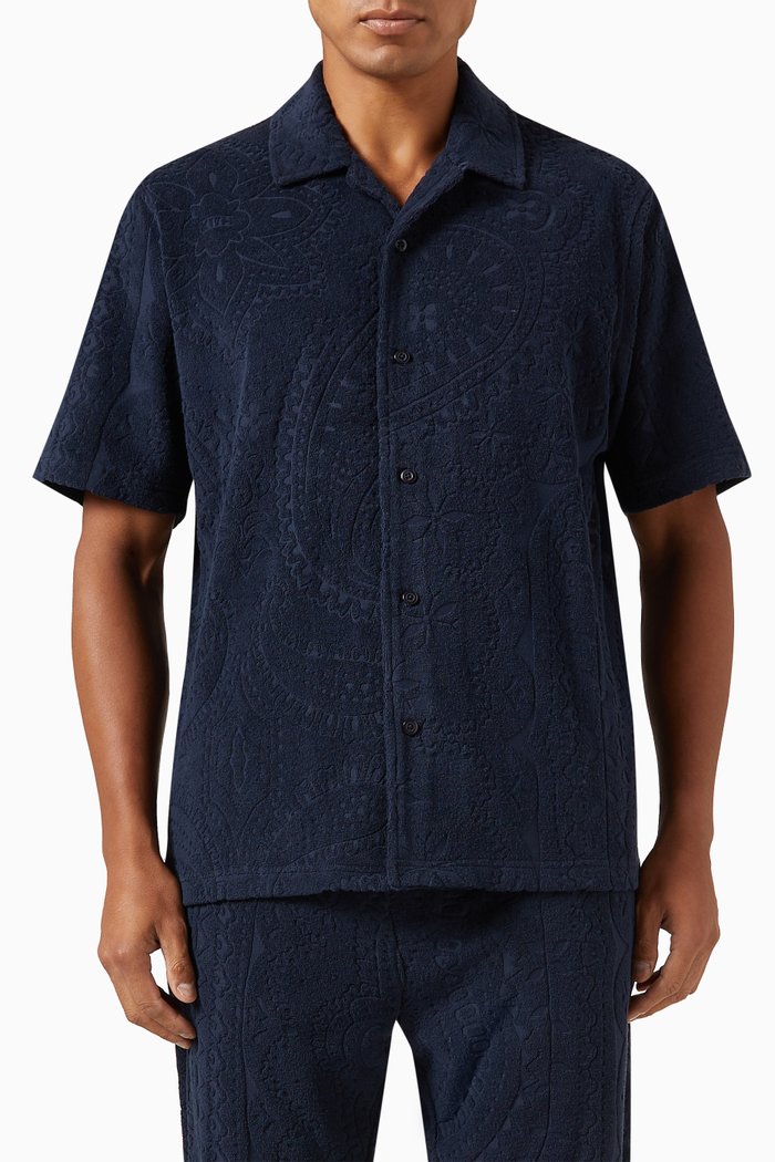 

Thompson Camp Collar Shirt, Blue