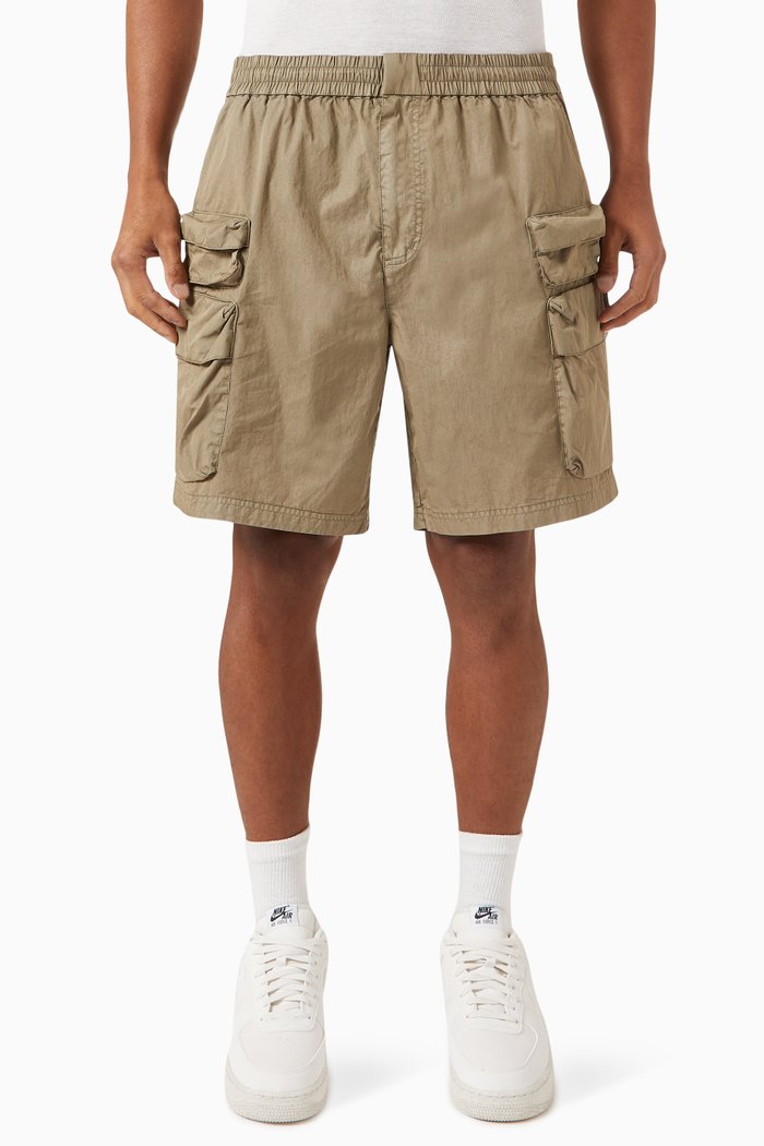 

Chauncey Cargo Shorts in Cotton, Grey