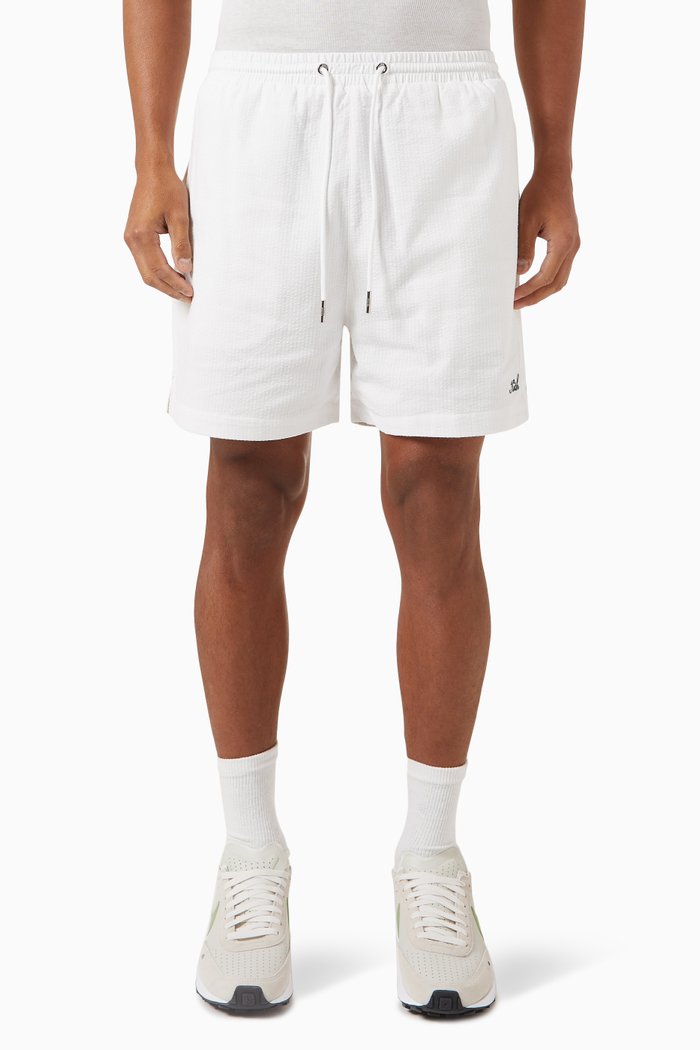 

Active Shorts in Seersucker, White