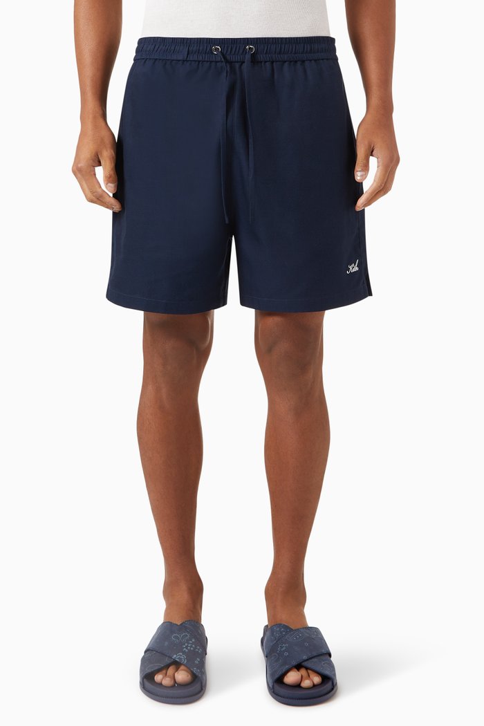 

Thompson Active Shorts in Silk-blend, Blue