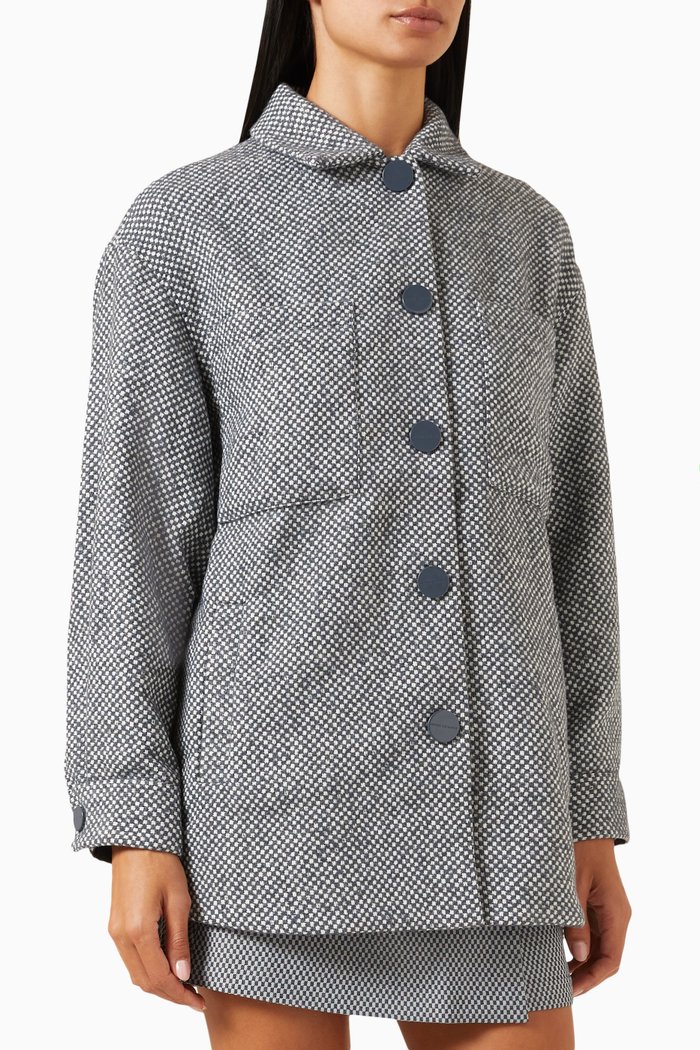 

Study Hall Jacket in Jacquard, Grey
