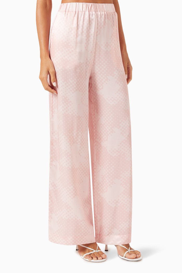 

Study Hall Print Pants, Pink