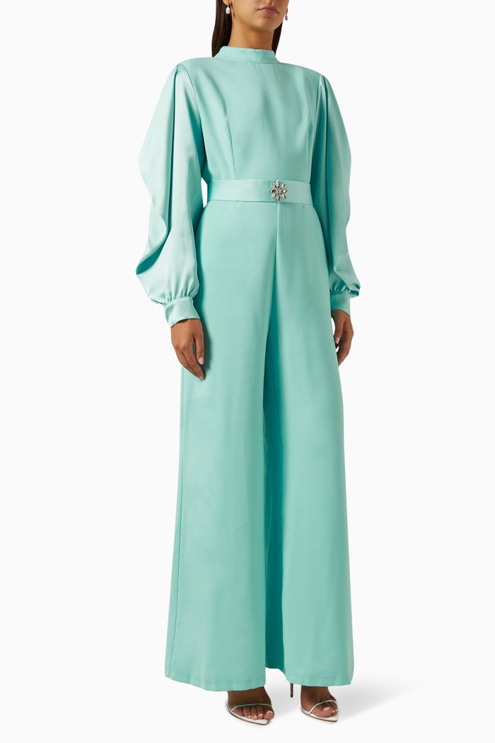 

Chasey Belted Jumpsuit, Blue