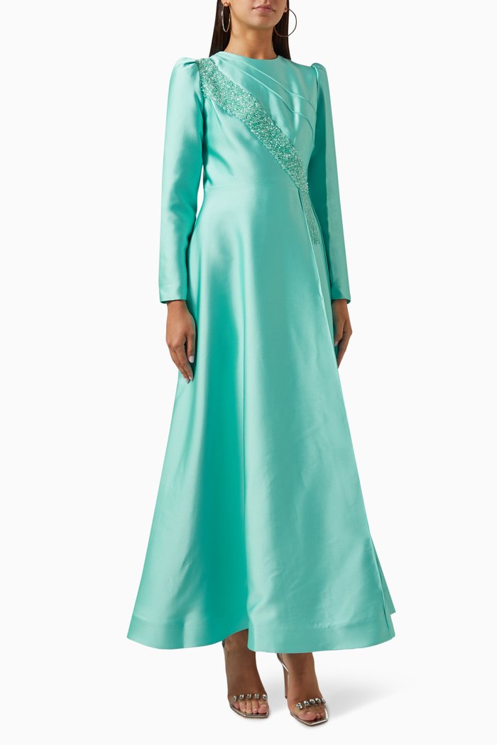 

Fabiola Sequin-embellished Dress, Blue