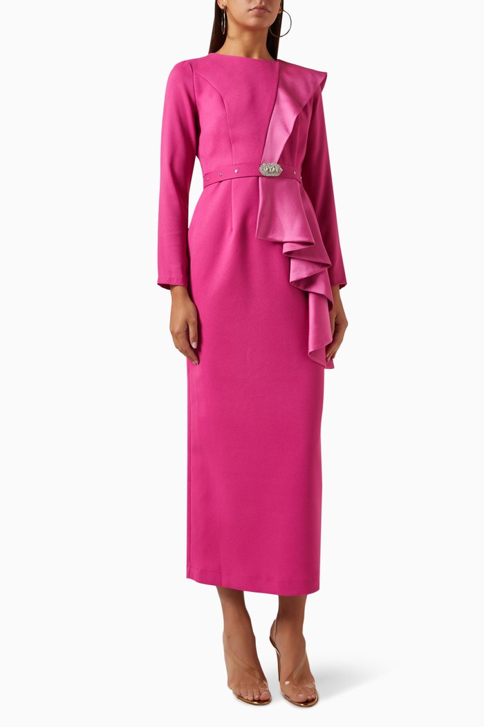 

Oliver Ruffle Dress, Pink