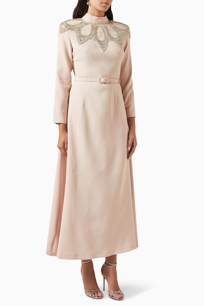 Raquell Embellished Dress, Green
