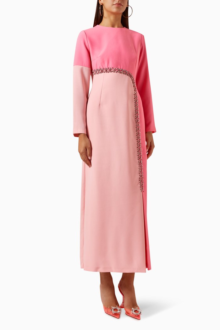 

Viviane Two-tone Dress, Pink
