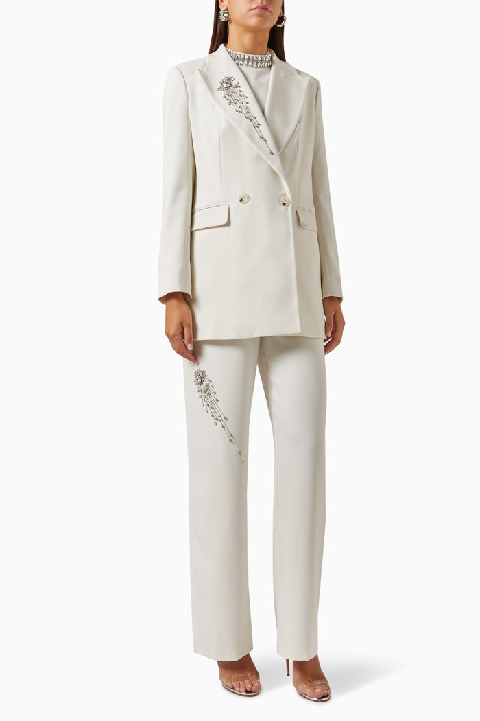 

Vivienne Embellished Set, White
