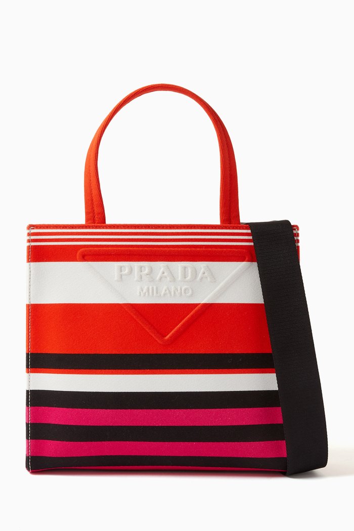 

Logo Stripe Top-handle Bag, Multicolour