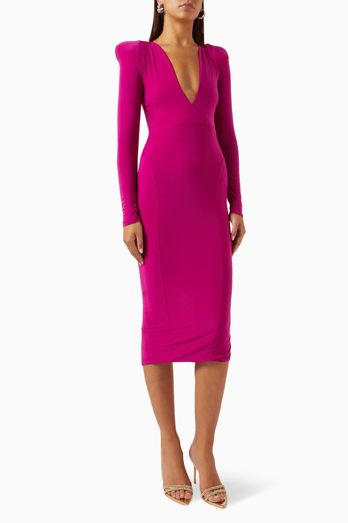 

Legacy Midi Dress in Stretch-jersey, Pink