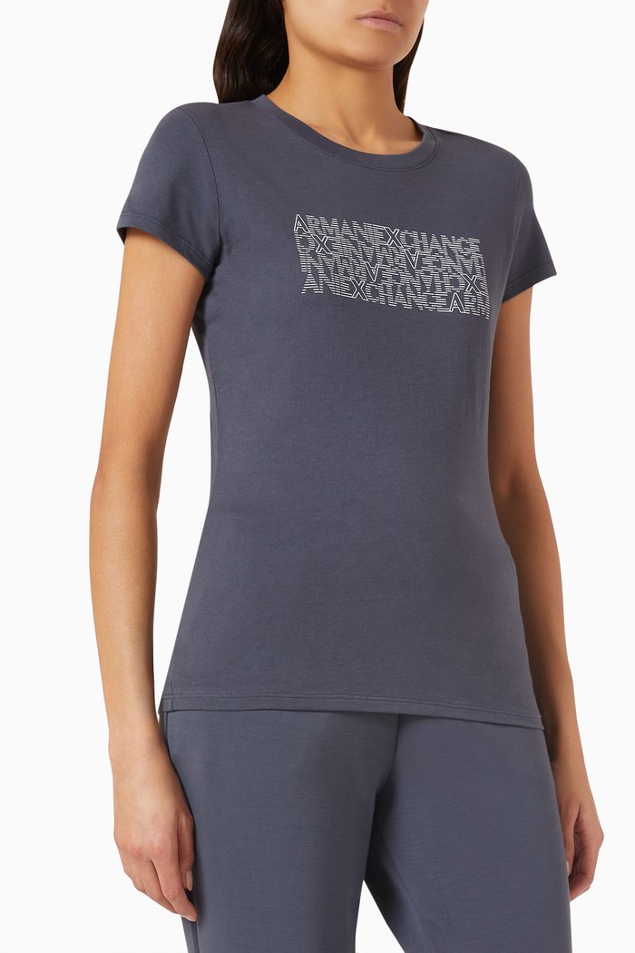 

Study Hall AX Logo T-shirt in Cotton-jersey, Grey