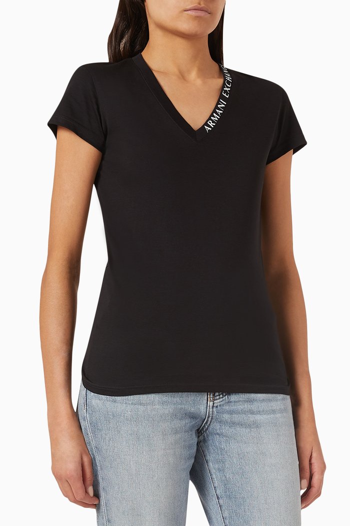 

Study Hall AX Logo T-shirt in Cotton-jersey, Black