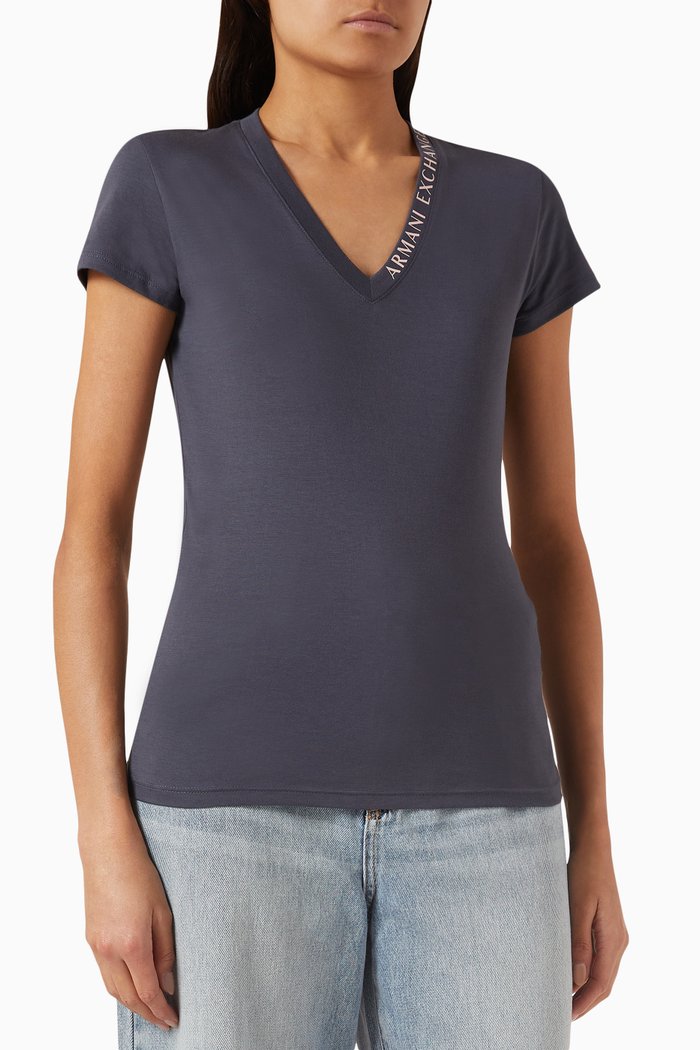 

Study Hall AX Logo T-shirt in Cotton-jersey, Grey