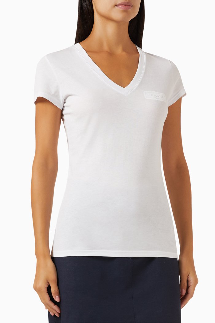 

Logo-print T-shirt in Cotton, White