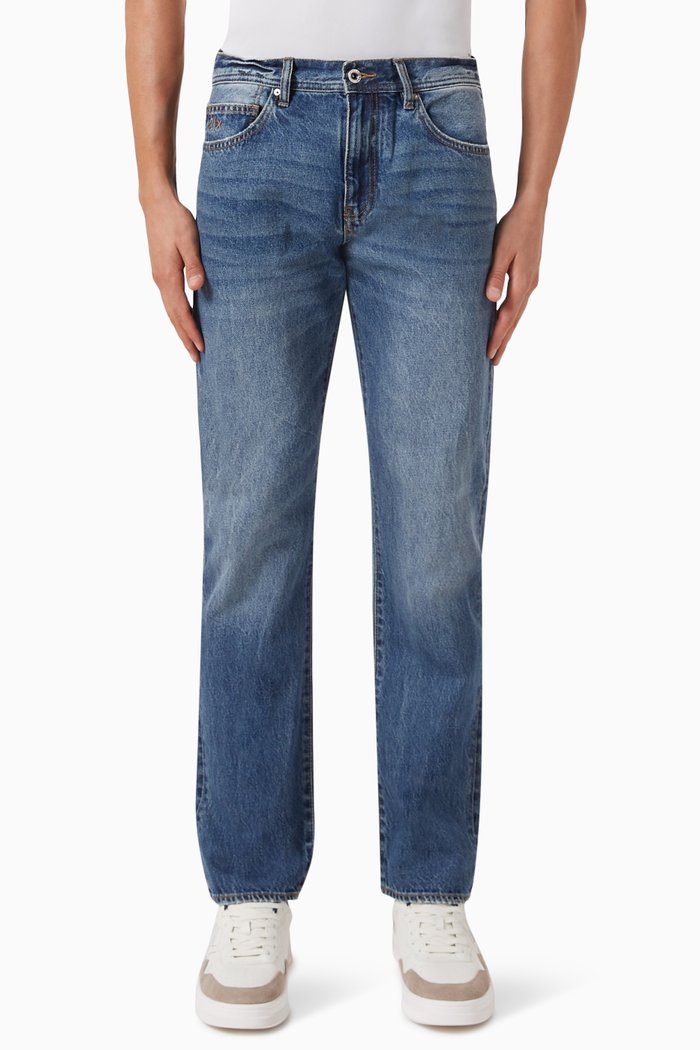 

J16 Straight-fit Jeans in Denim, Blue
