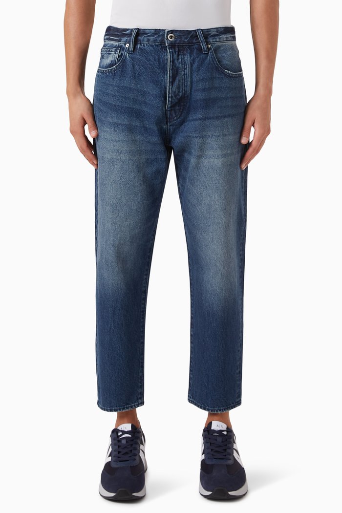 

J71 Carrot-fit Jeans in Denim, Blue