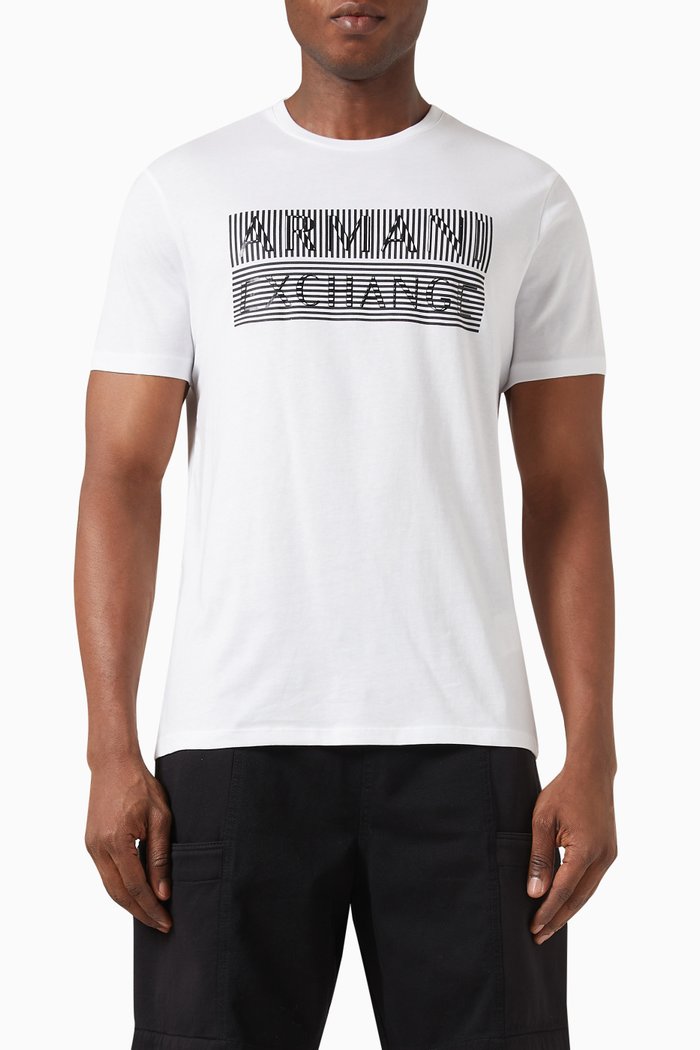 Graphic Logo-print T-shirt in Cotton, White