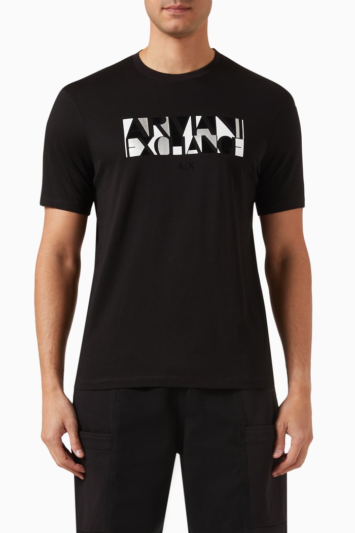 

Logo-print T-shirt in Cotton-jersey, Black