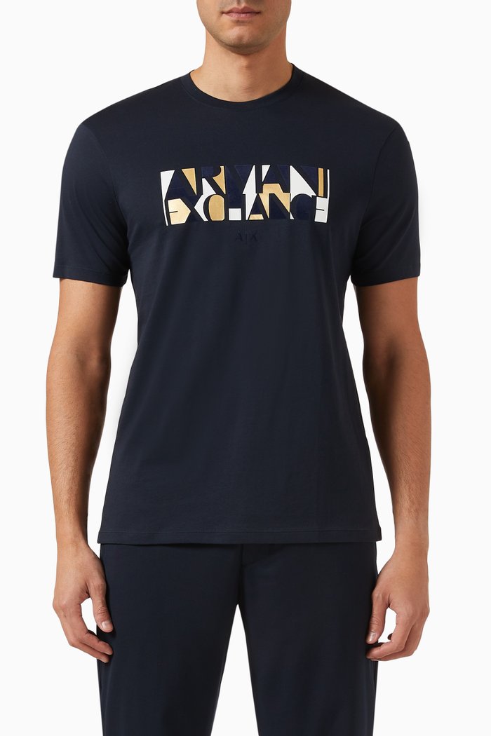 

Logo-print T-shirt in Cotton-jersey, Blue