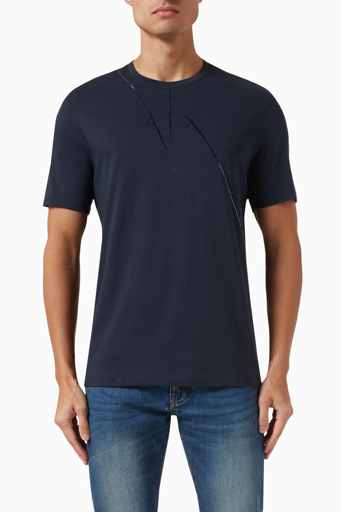 

Logo T-shirt in Cotton Jersey, Blue