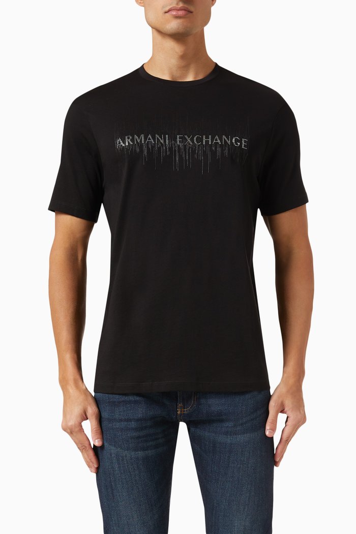 

Logo T-shirt in Cotton Jersey, Black
