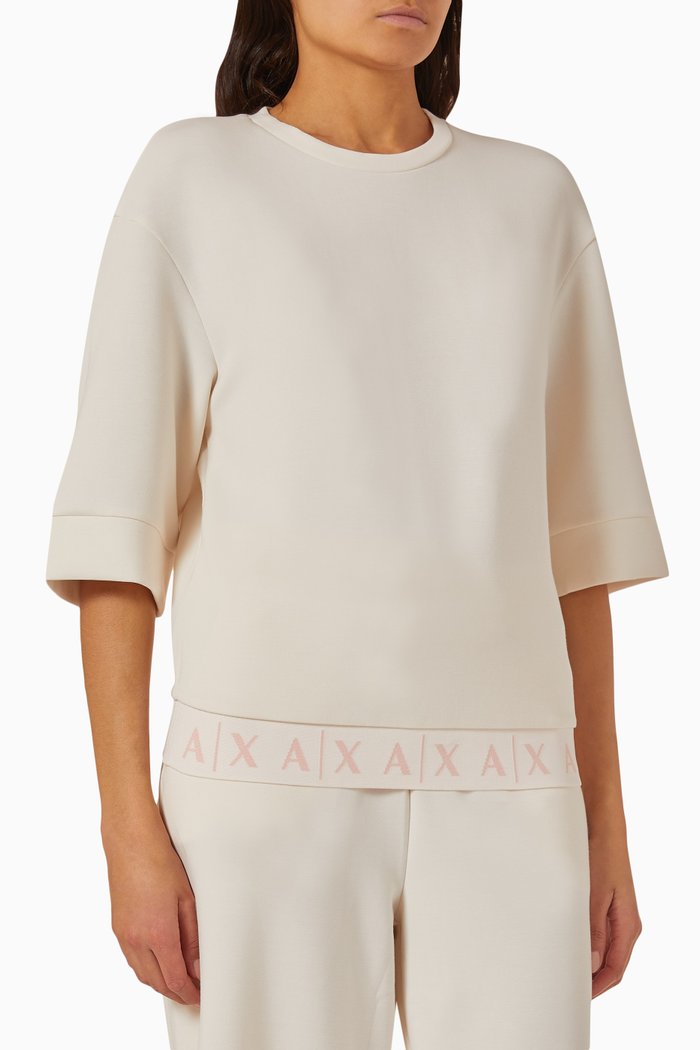 

Study Hall Logo Sweatshirt, White