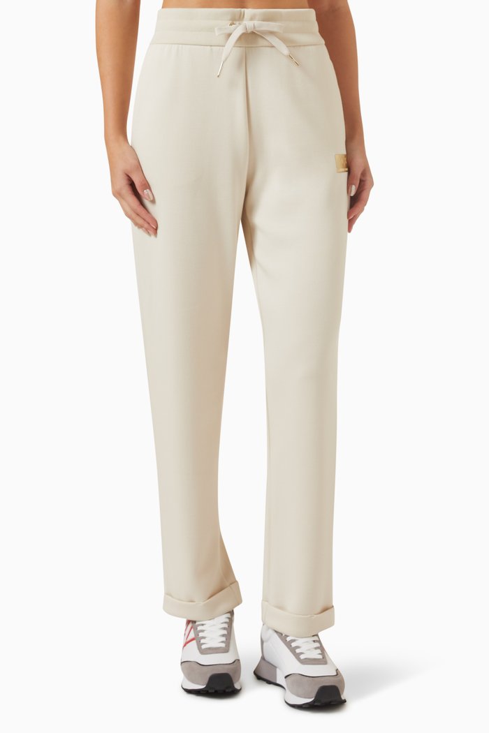 

Metal Logo Relaxed Sweatpants, White